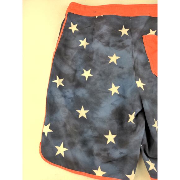 Mens American Eagle Outfitters Flex Shorts Size S Blue & White Stars Chino - Picture 6 of 11